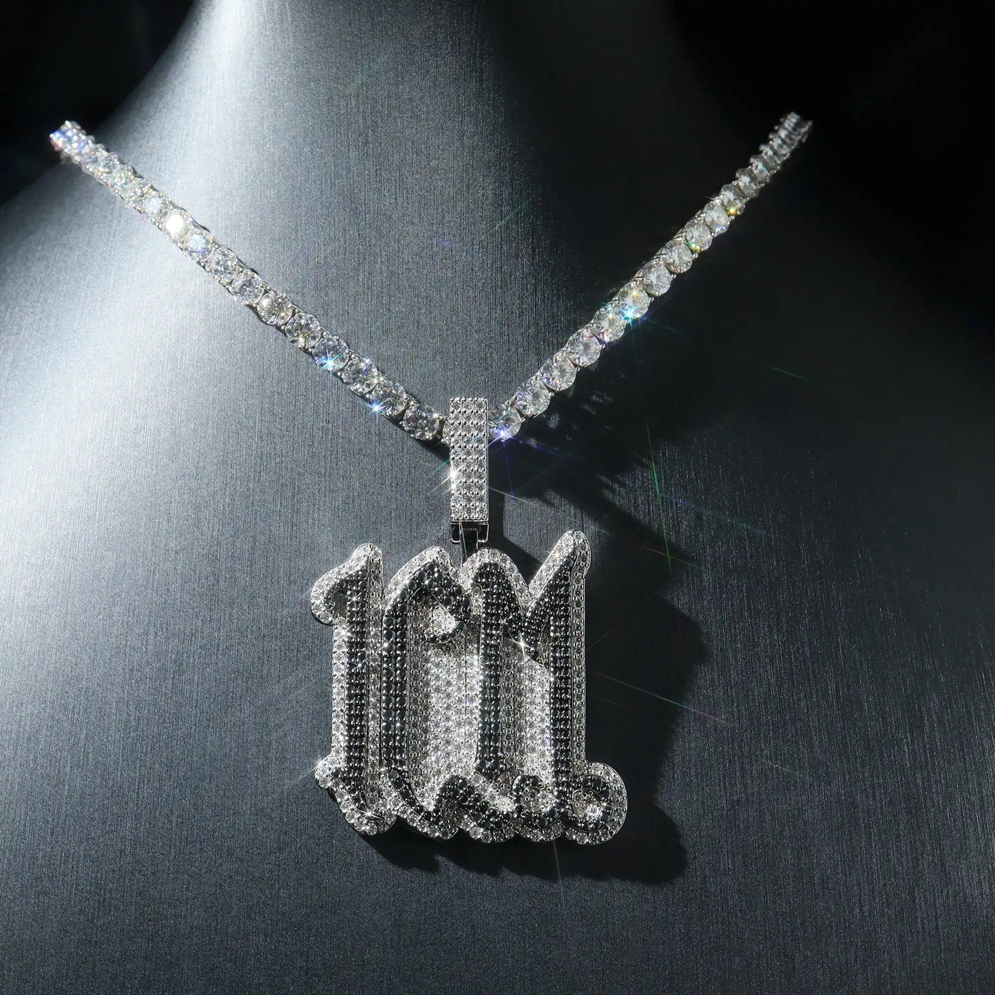 Custom Gothic Letter Pendant