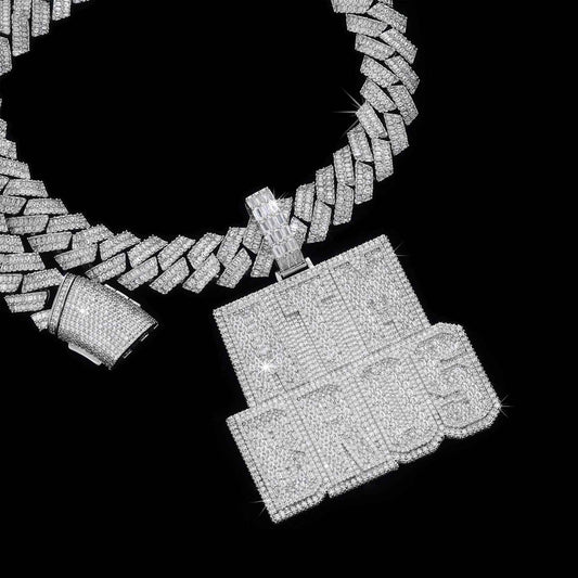 Baguette Box Letter Custom Pendant