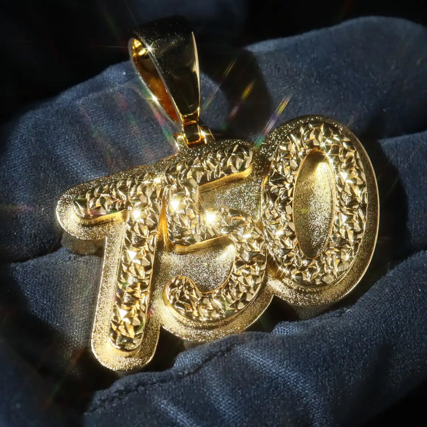 Custom Diamond Cut Polished Pendant