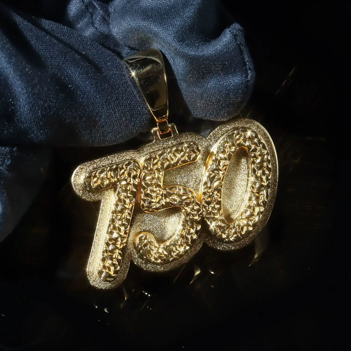 Custom Diamond Cut Polished Pendant