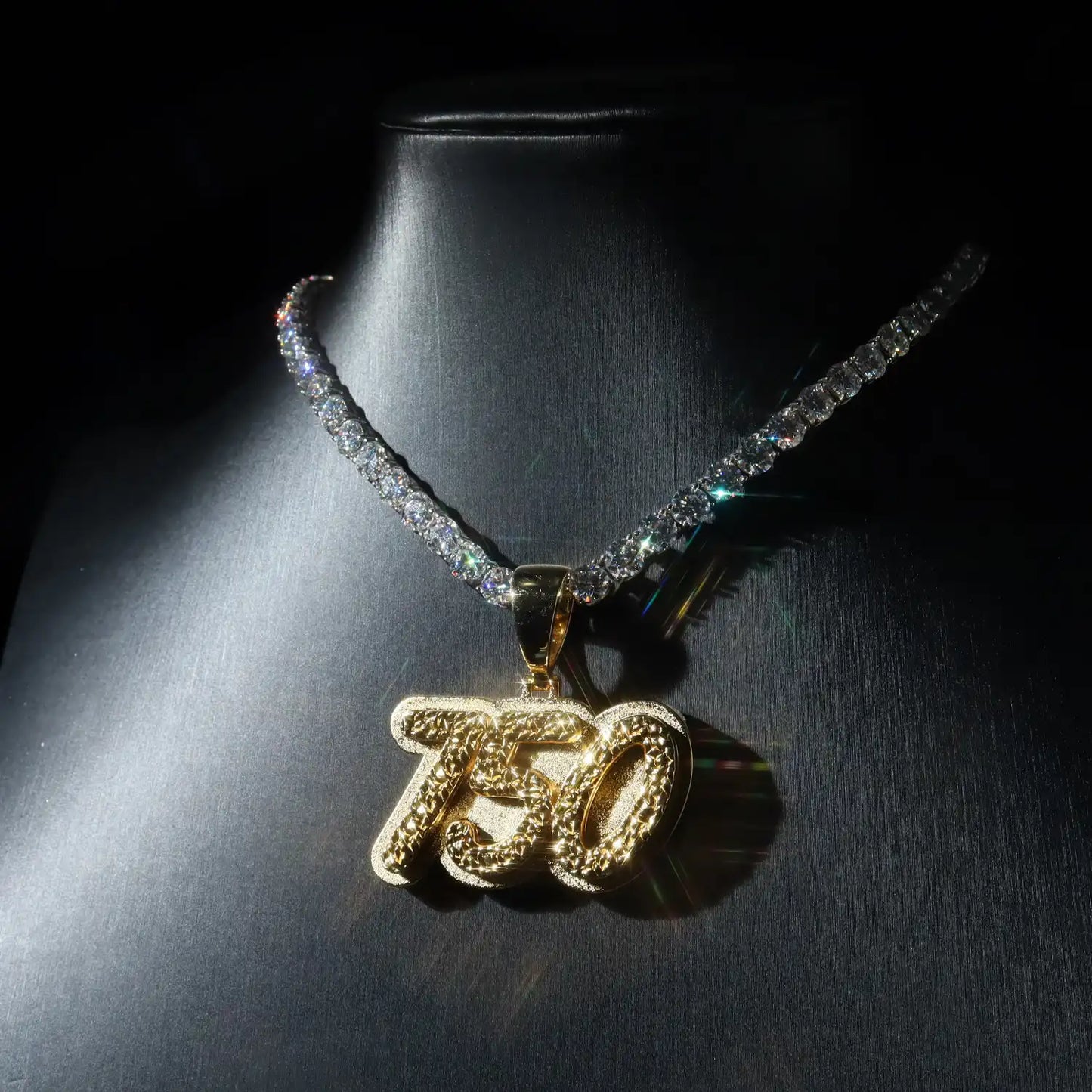 Custom Diamond Cut Polished Pendant
