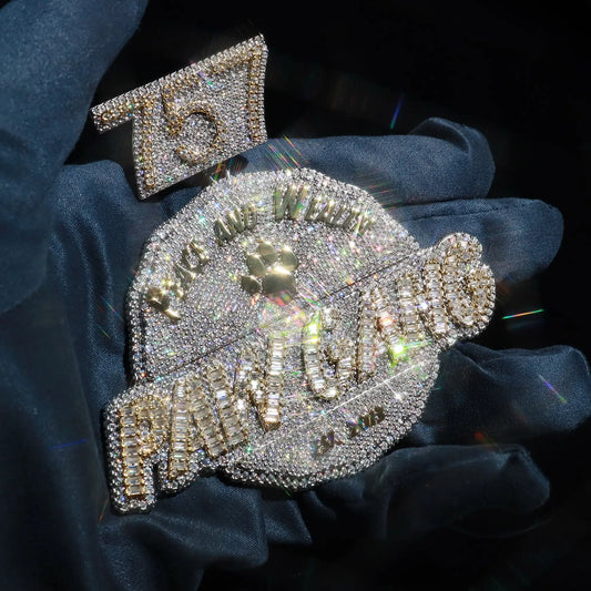 Custom Italic Font On Circle Pendant