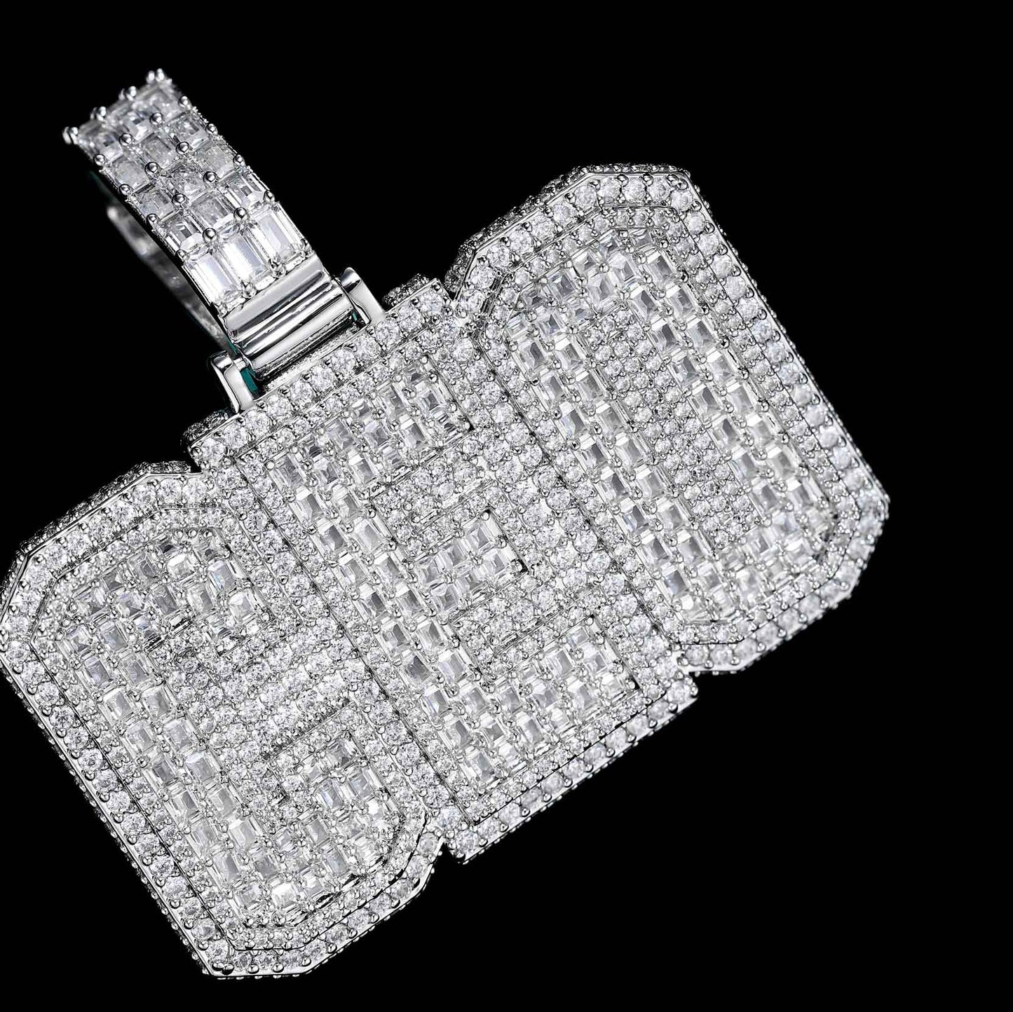Baguette Box Letter Custom Pendant