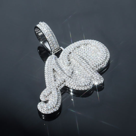 Custom Script Font Letter Pendant