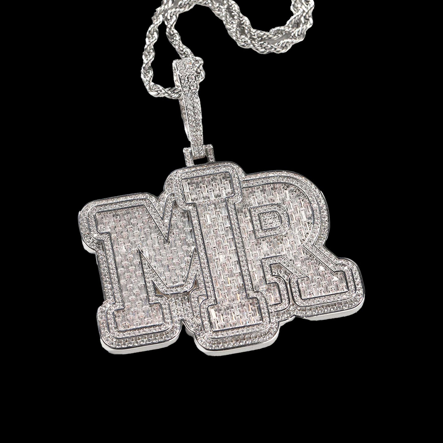 Baguette Cut Custom Pendant