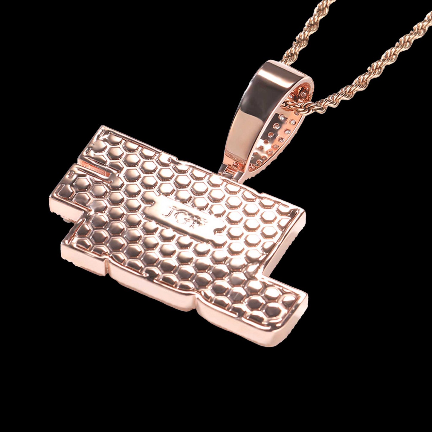 Two-tone Color Custom Letter Pendant