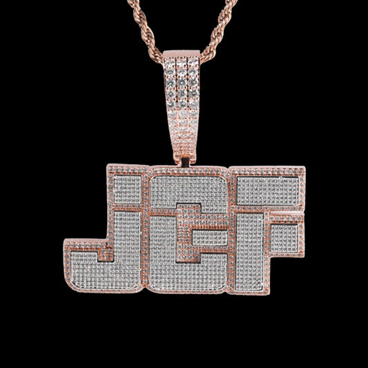 Two-tone Color Custom Letter Pendant