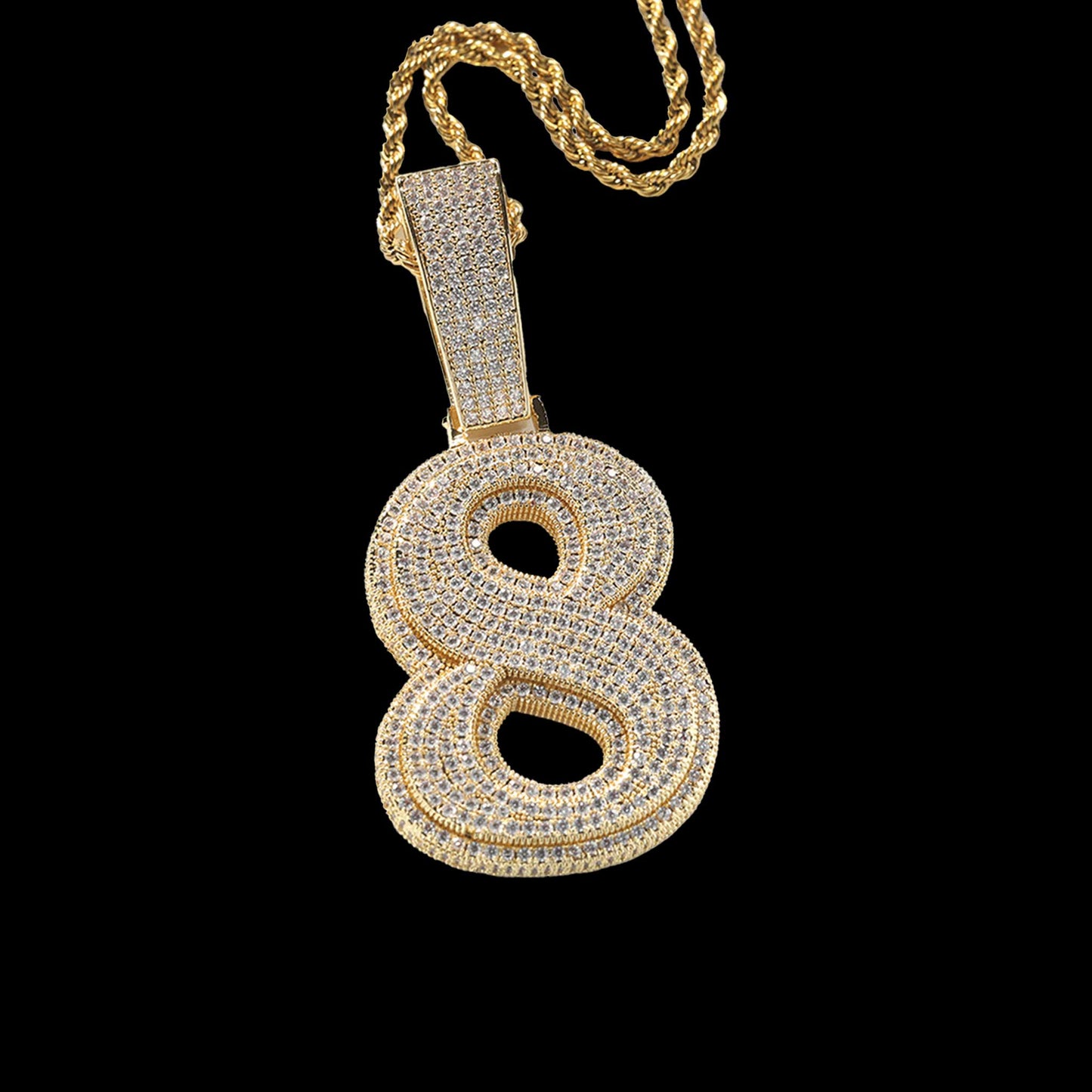 Barbed Wire Custom Letter Pendant