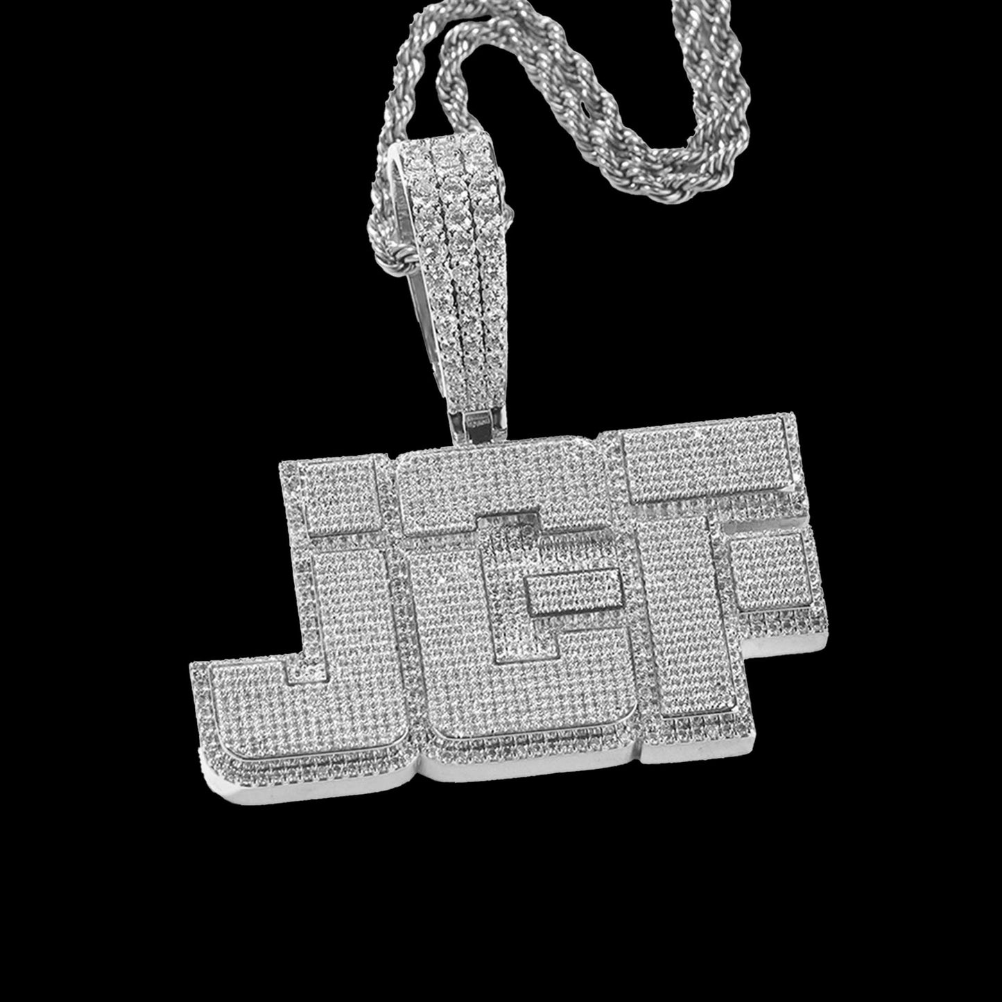 Two-tone Color Custom Letter Pendant