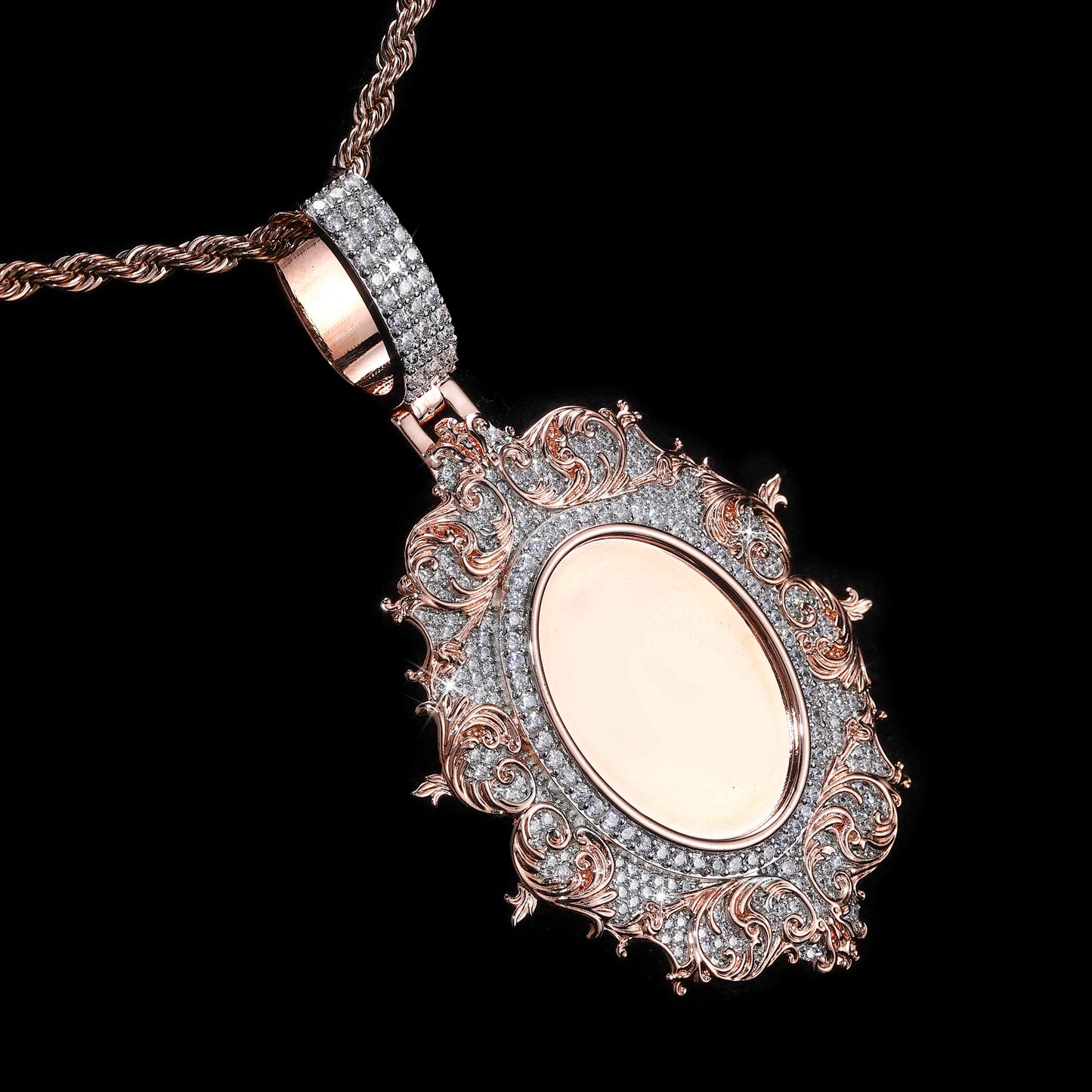 Flower clusters Custom Photo Pendant