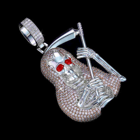 Grim Reaper Iced Out Pendant