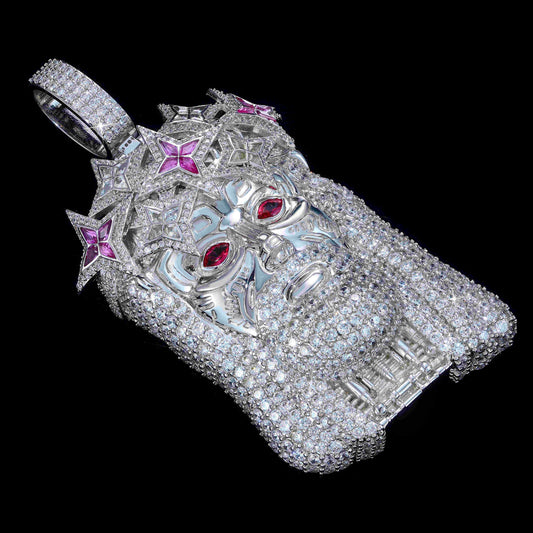Iced Cyber Jesus Pendant
