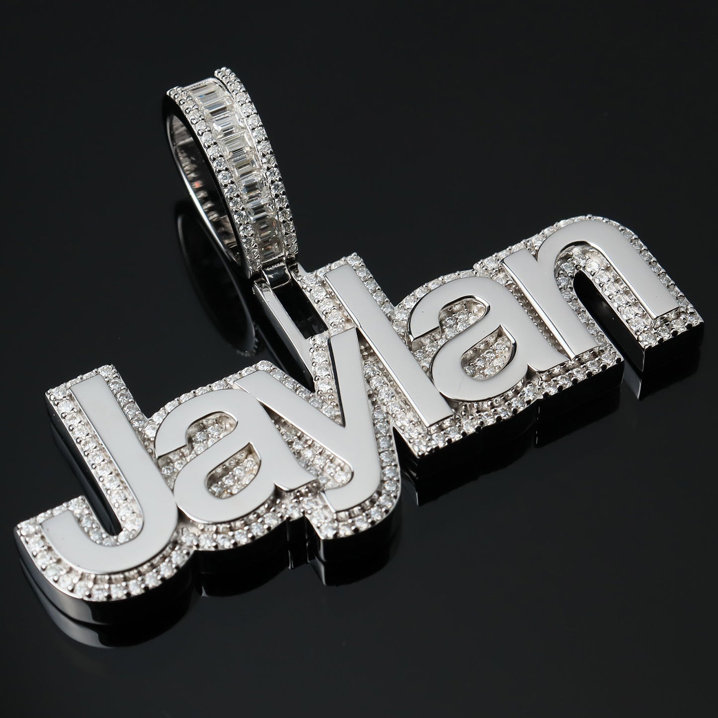 Custom Polished Effect Letter Pendant