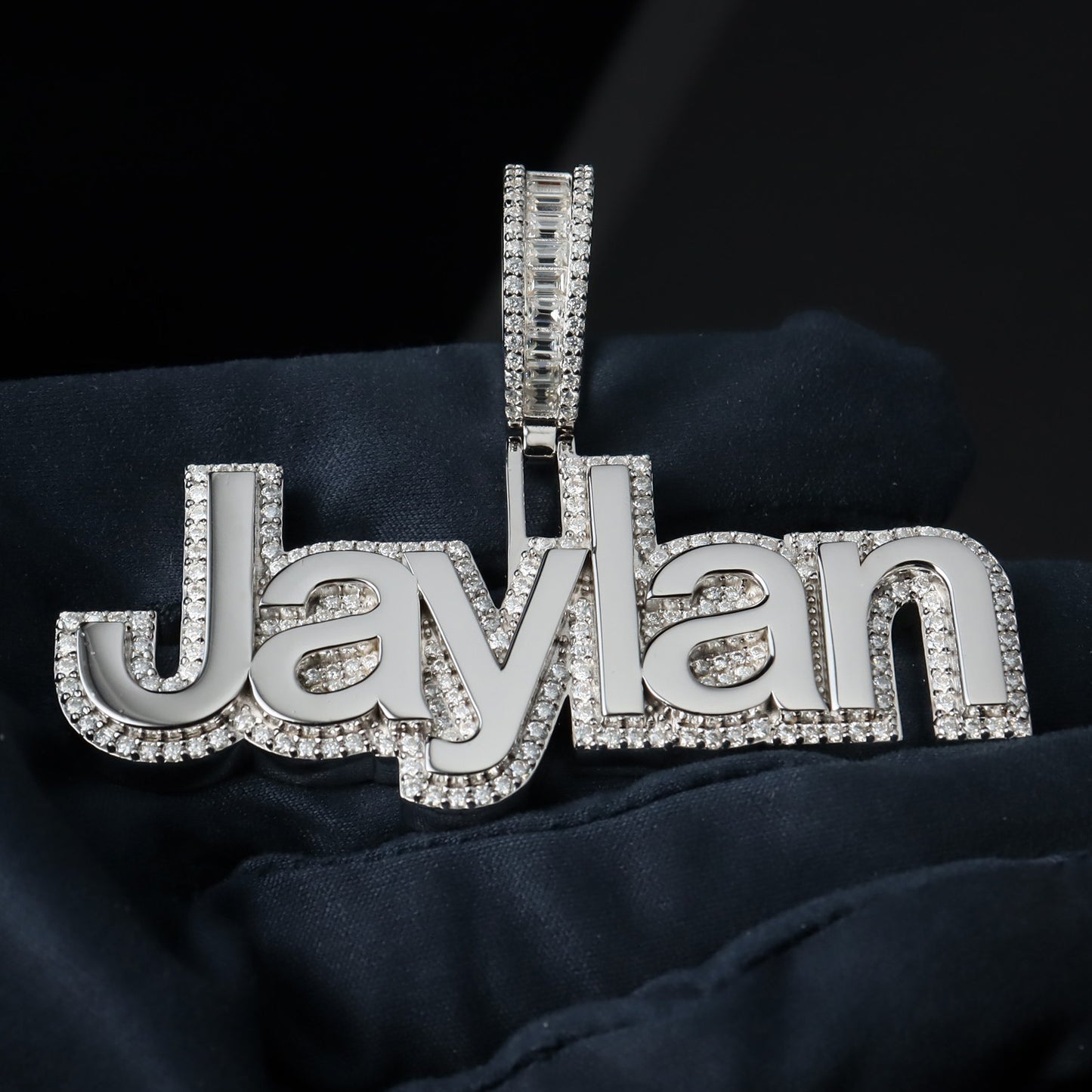 Custom Polished Effect Letter Pendant