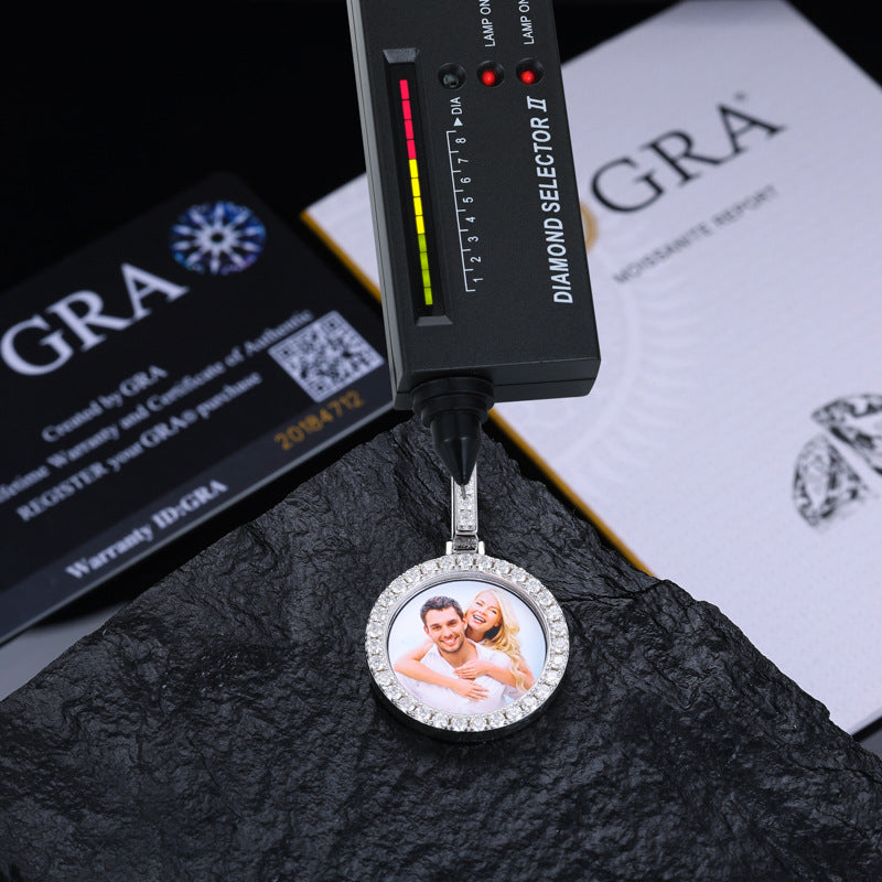 Custom Mini Round Photo Pendant