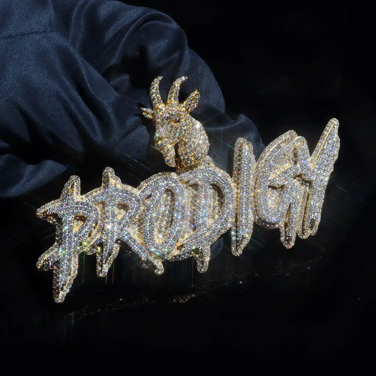 Custom Brush Letter Pendant