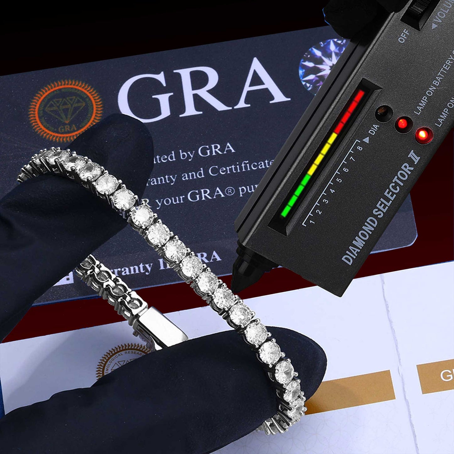 4MM S925 VVS Moissanite Tennis Bracelet