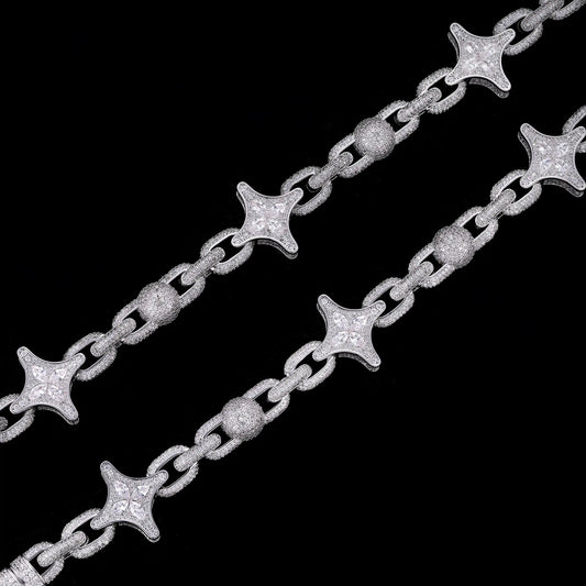 Marquise Cut Star Ball Mariner Chain