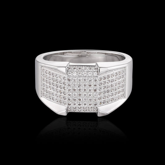 S925 Moissanite Pave Ring