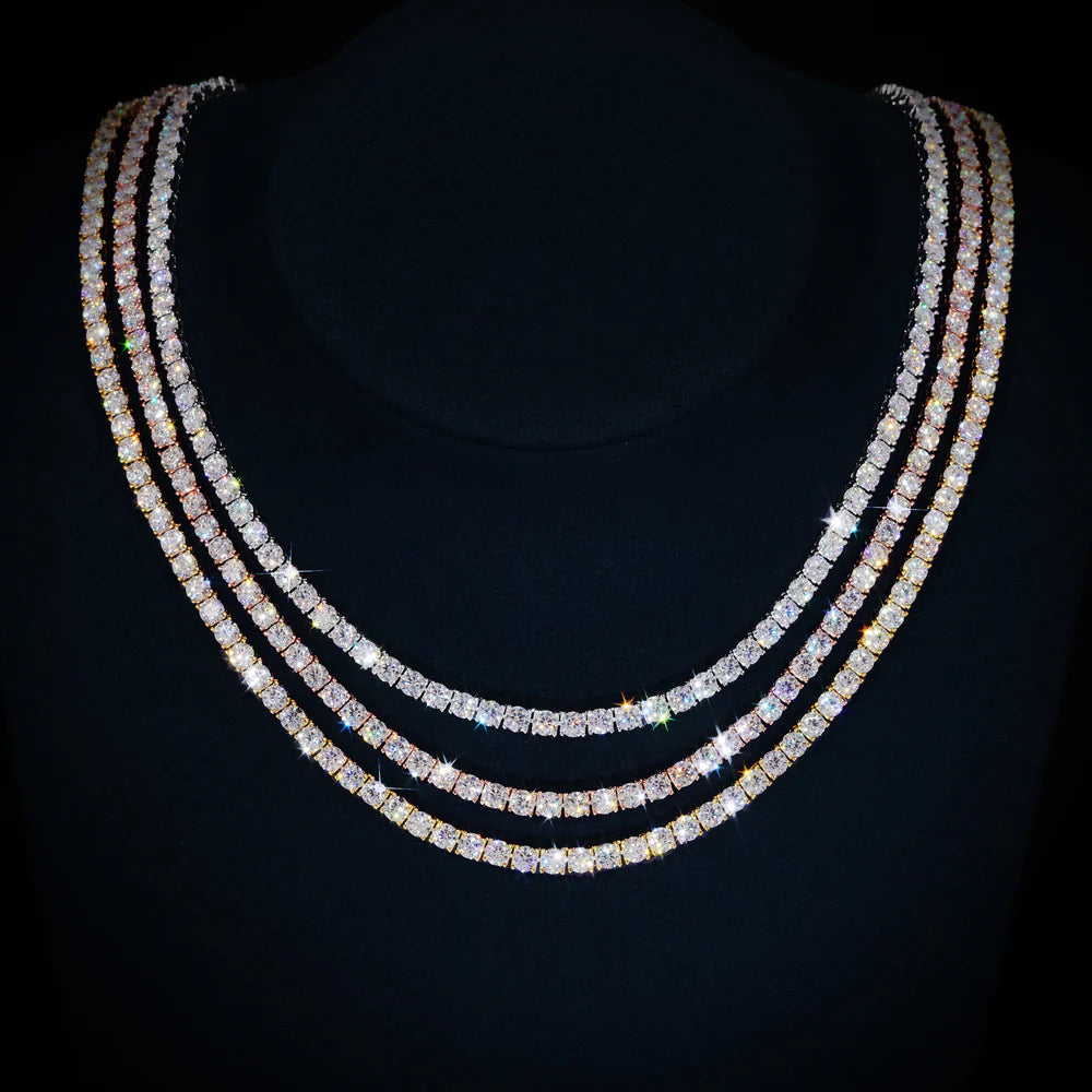 4MM S925 VVS Moissanite Tennis Chain