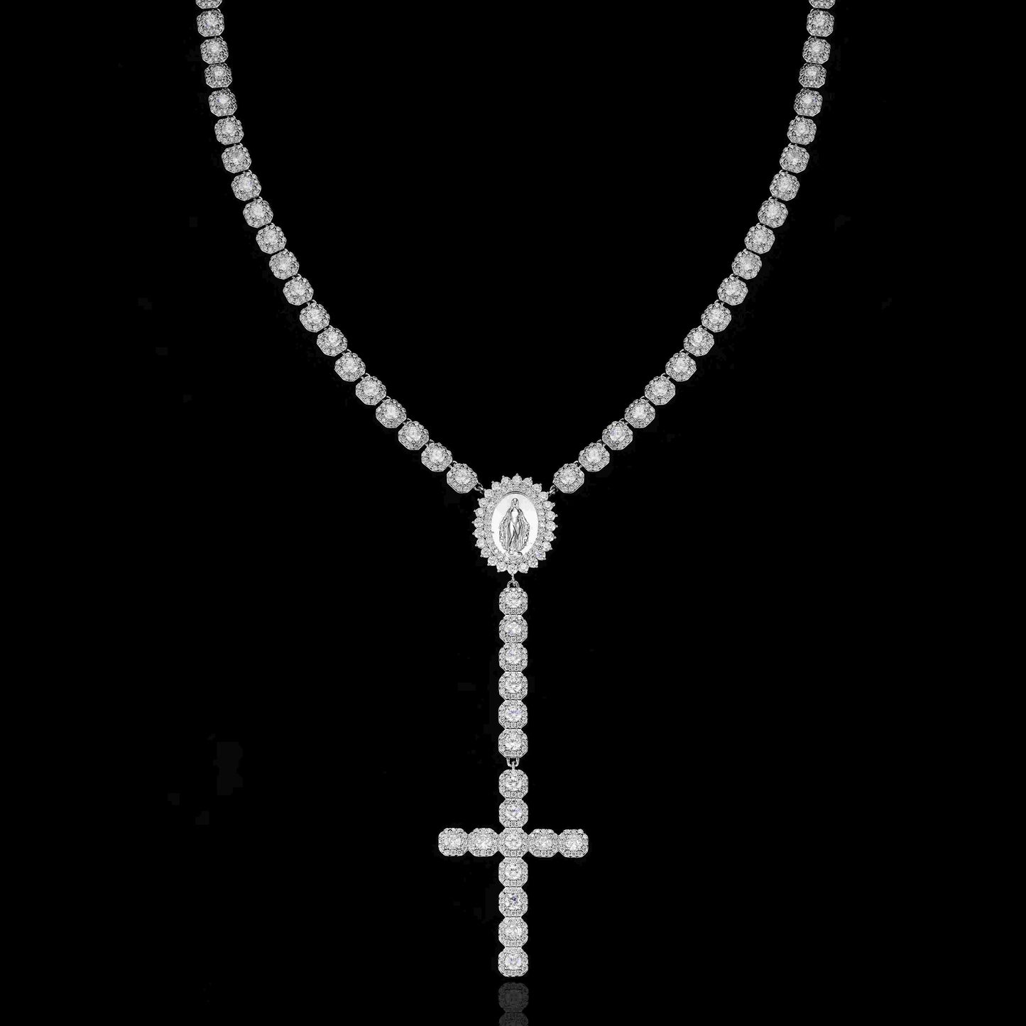 Micro Clustered Rosary Tennis Chain