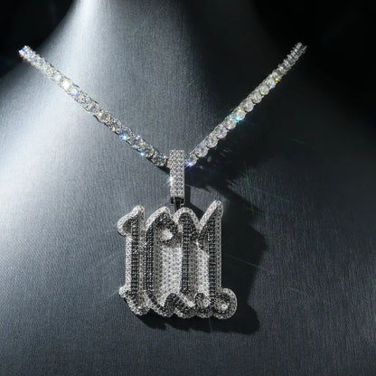 Custom Gothic Letter Pendant