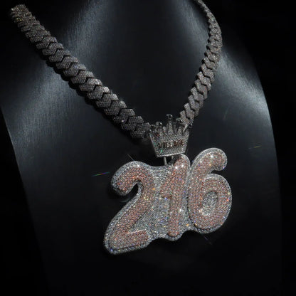 Custom Number Pendant