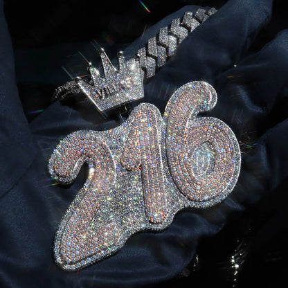 Custom Number Pendant
