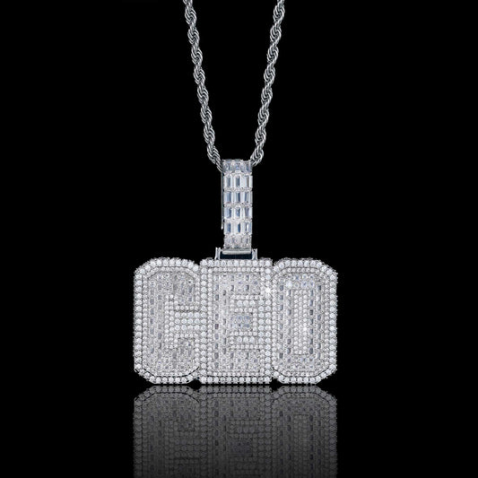 Baguette Box Letter Custom Pendant