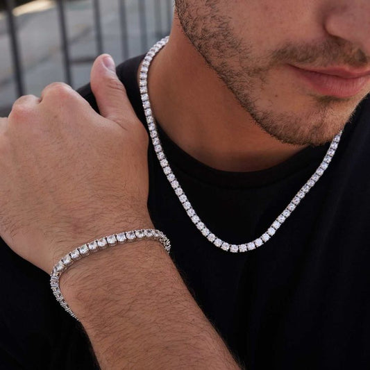 5MM S925 VVS Moissanite Tennis Chain