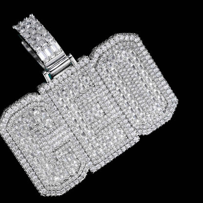 Baguette Box Letter Custom Pendant