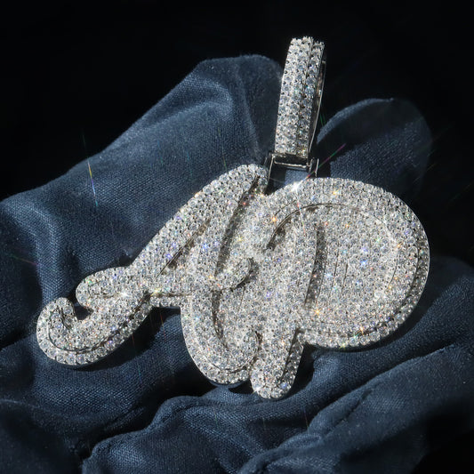 Custom Script Font Letter Pendant