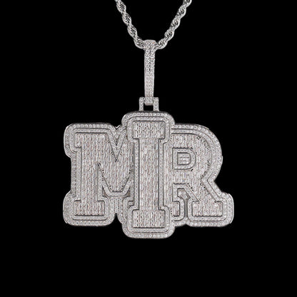 Baguette Cut Custom Pendant