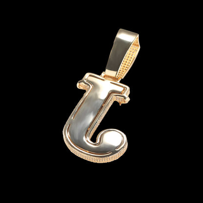 Barbed Wire Custom Letter Pendant