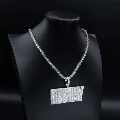Custom Impact Font Letter Pendant