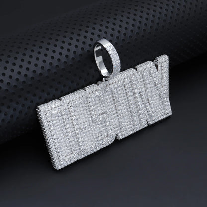 Custom Impact Font Letter Pendant
