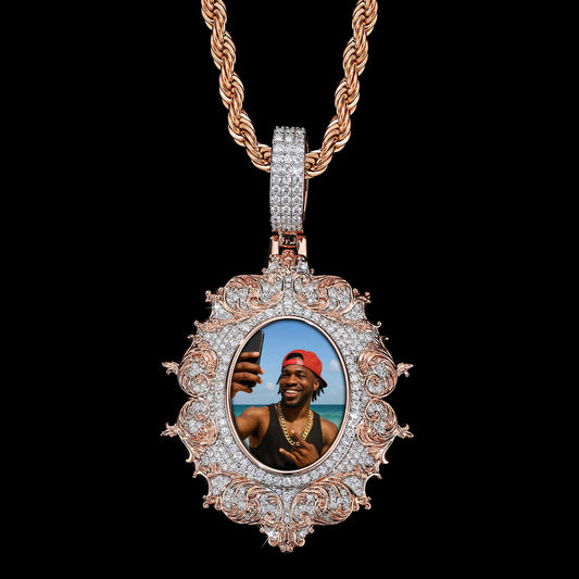 Flower clusters Custom Photo Pendant