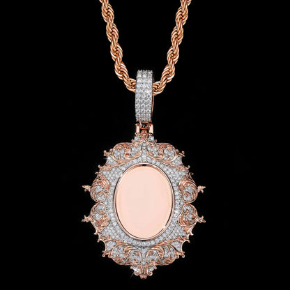 Flower clusters Custom Photo Pendant