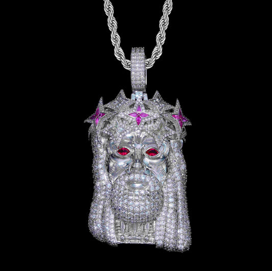 Iced Cyber Jesus Pendant