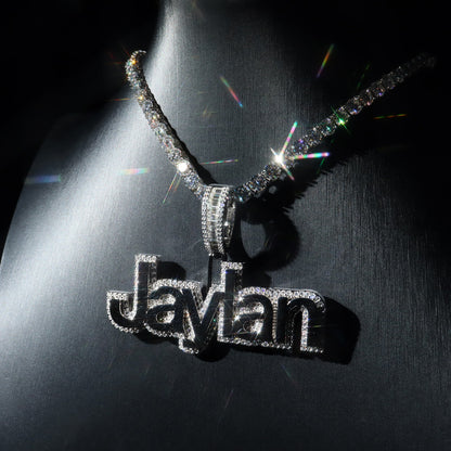 Custom Polished Effect Letter Pendant