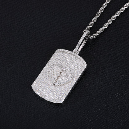 Broken Heart Photo Custom Moissanite Pendant