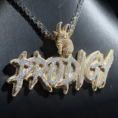 Custom Brush Letter Pendant
