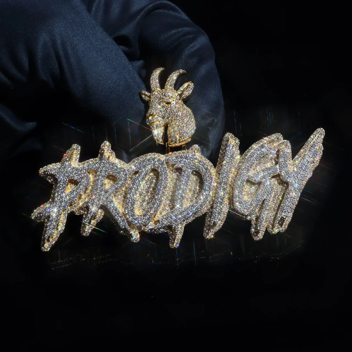 Custom Brush Letter Pendant