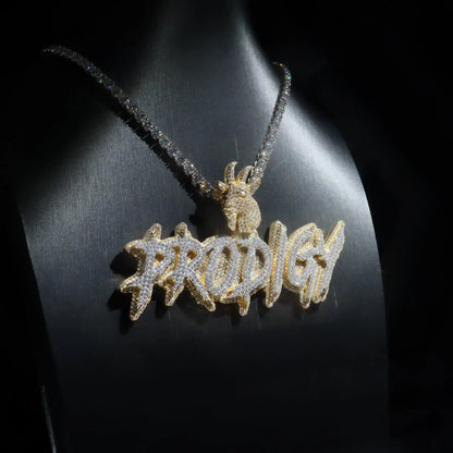 Custom Brush Letter Pendant