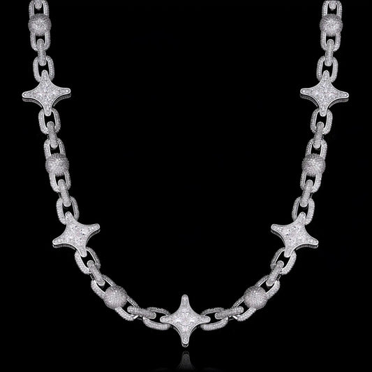 Marquise Cut Star Ball Mariner Chain