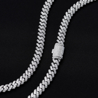 S925 Moissanite 6MM Cuban Bracelet