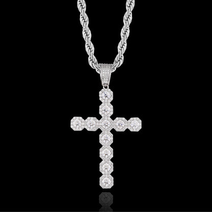 Iced Out Cross Pendant
