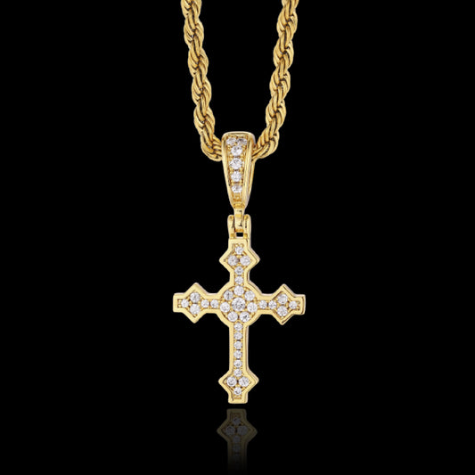 Iced Mini Celtic Cross Pendant
