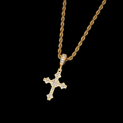 Iced Mini Celtic Cross Pendant