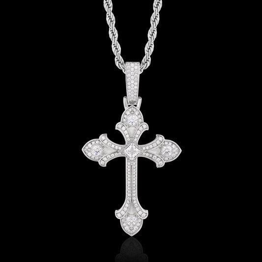 Iced Patonce Cross Pendant